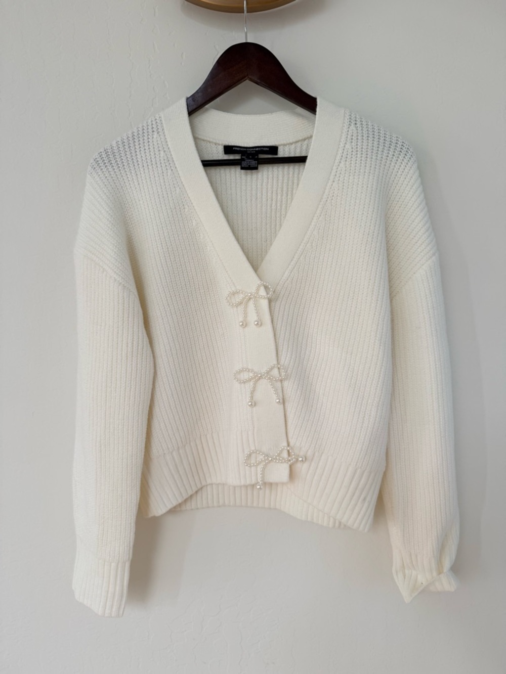 French Connection Baby Soft knit cardigan sweater - Picture 5 of 9